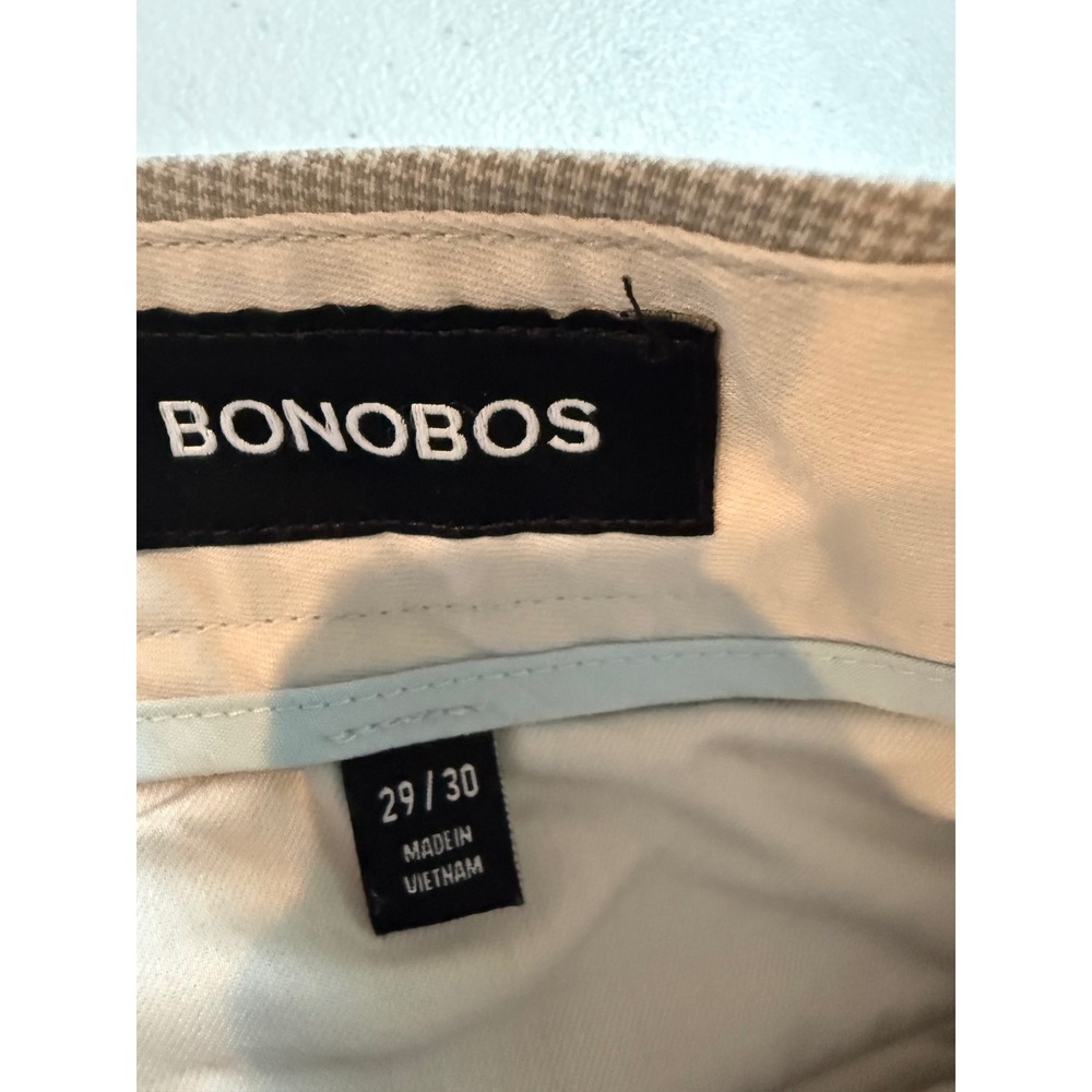 Bonobos Tuesday Slim Fit Chinos Mens 29x30 Grey Micro Houndstooth BWB00289S - Picture 2 of 10